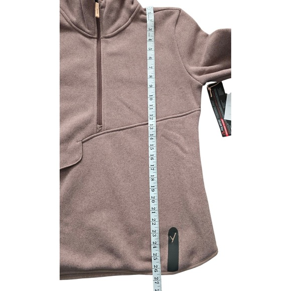 INDYEVA Womens Pullover Quarter Zip Top Sepia Rose Activewear Sz‎ L - Picture 8 of 9